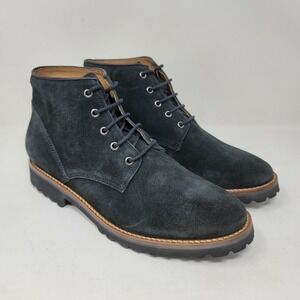 Driver Club USA Men's Chukkas Sz 8.5 M Highland Park Leather Black Suede